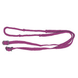 Showman braided nylon barrel reins with easy grip knots - Country Scene Saddlery and Pet Supplies