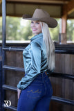 New! SEA GLASS SATIN PERFORMANCE RODEO SHIRT - Country Scene Saddlery and Pet Supplies