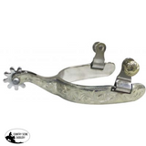 285891 Showman™ Stainless Steel Engraved Silver Overlay Spur. - Country Scene Saddlery and Pet Supplies