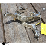285891 Showman™ Stainless Steel Engraved Silver Overlay Spur. - Country Scene Saddlery and Pet Supplies