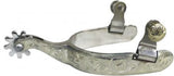 285891 Showman™ Stainless Steel Engraved Silver Overlay Spur. - Country Scene Saddlery and Pet Supplies