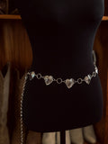 New! Mini Heart Concho Belt / SILVER - Country Scene Saddlery and Pet Supplies
