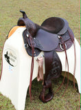 New! 6808 OYSTER CREEK TRAIL - Chocolate Suede - Western Saddles