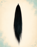 New! Standard Length - DYED BLACK - Horse Tails