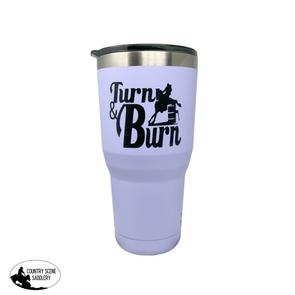 30 Oz Insulated Turn And Burn With Barrel Racer Tumbler