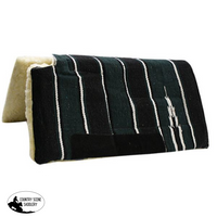 30 X Economy Style Navajo Built Up Cutback Saddle Pad Green Saddle Pads & Blankets