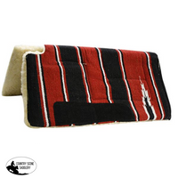 30 X Economy Style Navajo Built Up Cutback Saddle Pad Red Saddle Pads & Blankets