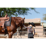 Girl's Papillion Show Blouse, Black - Country Scene Saddlery and Pet Supplies