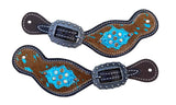 Showman ® Ladies Cowhide spur straps - Country Scene Saddlery and Pet Supplies