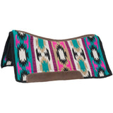 Patterned saddle pad withMint and Green