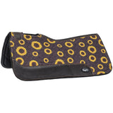 New! Tough1 Sunflower Print Felt Saddle Pad - 28 x 28 - Country Scene Saddlery and Pet Supplies