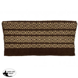 32 X 64 Double Weave Woven Saddle Pad Brown