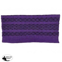 32 X 64 Double Weave Woven Saddle Pad Purple
