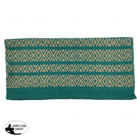 32 X 64 Double Weave Woven Saddle Pad Teal
