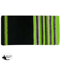 New! 32 X 64 Wool Saddle Blanket With Colored Zipper Design. Posted.* Lime On Back Order