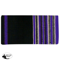 New! 32 X 64 Wool Saddle Blanket With Colored Zipper Design. Posted.* Purple