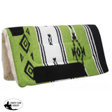 32 X Woven Acrylic Top Saddle Pad Lime Pads & Blankets