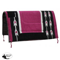32 X Woven Acrylic Top Saddle Pad Pink Pads & Blankets