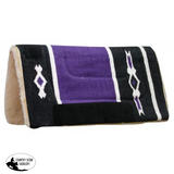 32 X Woven Acrylic Top Saddle Pad Purple/blacl Pads & Blankets