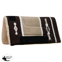 32 X Woven Acrylic Top Saddle Pad Tan/brown Pads & Blankets
