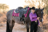 New! Hobby Horse Women Shiloh Crystaled Taffy Western Show Blouse - Country Scene Saddlery and Pet Supplies
