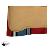 36” X 34” Wool Top Contoured Memory Felt Bottom Saddle Pad - Country Scene Saddlery and Pet Supplies