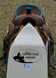 12"/ 13" Double T  Youth Hard Seat Barrel style saddle.