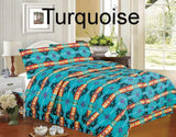 4 piece King Size Southwest Design Luxury Comforter Set. - Country Scene Saddlery and Pet Supplies