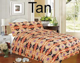 4 piece Queen Size Southwest Design Luxury Comforter Set. - Country Scene Saddlery and Pet Supplies