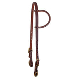 NEW! Billy Royal® Oiled Rolled One Ear Short Cheek Headstall with Quick Change Buckle Ends - Country Scene Saddlery and Pet Supplies