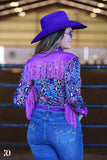 New! NEON LIGHTS FRINGE PERFORMANCE RODEO SHIRT - Country Scene Saddlery and Pet Supplies