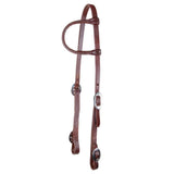 Billy Royal® Oiled Hermann Oak One Ear Buckle End Headstall - Country Scene Saddlery and Pet Supplies