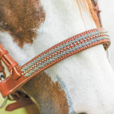 New! Schneiders® Harness Leather Decorative Nose Side Pull - Country Scene Saddlery and Pet Supplies