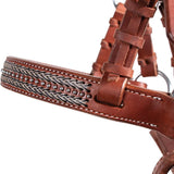 New! Schneiders® Harness Leather Decorative Nose Side Pull - Country Scene Saddlery and Pet Supplies
