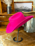 New! Wilde Traveller Cowboy Hat / HOT PINK $189.00 Pre-order - Hat Accessories