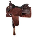 New! Billy Royal® Basketweave Tooled Roughout Saddle - Country Scene Saddlery and Pet Supplies