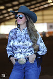 GIDDY UP SATIN & FRINGE PERFORMANCE RODEO SHIRT - Country Scene Saddlery and Pet Supplies