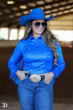 ROYAL SPARKLE & FRINGE PERFORMANCE SHIRT - Country Scene Saddlery and Pet Supplies