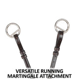 New 5 Point Breastplate with Sheepskin – Havana Leather - Training aids