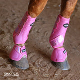 New! TACKTICAL™ PETAL PINK SPARKLE SPLINT BOOTS - Country Scene Saddlery and Pet Supplies