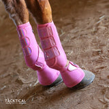 New! TACKTICAL™ PETAL PINK SPARKLE SPLINT BOOTS - Country Scene Saddlery and Pet Supplies