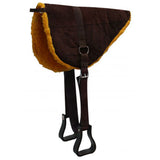 New! Showman Suede Leather Bareback Pad with Kodel Fleece Bottom - Country Scene Saddlery and Pet Supplies