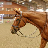 Schneiders® Ergonomic Flash English Bridle with Clear Crystal Browband - Country Scene Saddlery and Pet Supplies