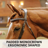 Schneiders® Ergonomic Flash English Bridle with Clear Crystal Browband - Country Scene Saddlery and Pet Supplies