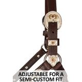 Billy Royal® Sterling Silver Overlay Annie Silver Show Halter with Lead - Country Scene Saddlery and Pet Supplies