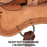 New! Schneiders® Running W II Roughout Western Work Saddle