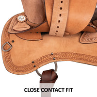 New! Schneiders® Running W II Roughout Western Work Saddle