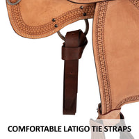 New! Schneiders® Running W II Roughout Western Work Saddle