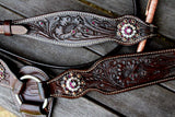 CSS Floral Tooled Headstall and Breastcollar - Country Scene Saddlery and Pet Supplies