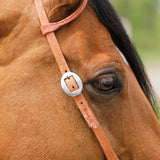 New! Billy Royal® Rolled One Ear Finished Hermann Oak Headstall - Country Scene Saddlery and Pet Supplies